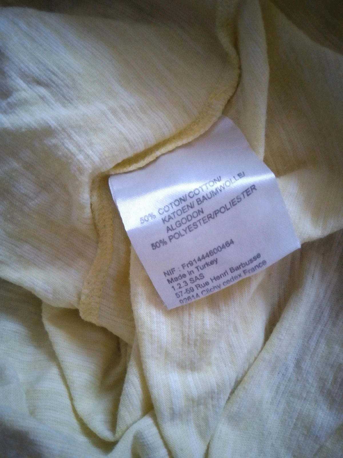 Tee shirt jaune Paris tour Eiffel – photo 4
